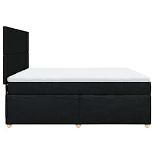 Box spring postel s matrací černá 180x200 cm textil - obrázek 7