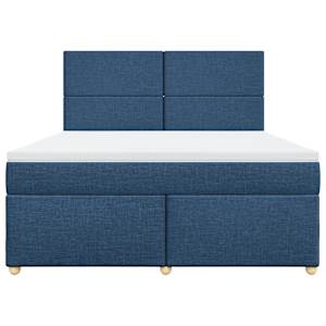 Box spring postel s matrací modrá 180x200 cm textil - obrázek 6