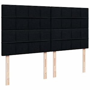 Box spring postel s matrací černá 180x200 cm textil - obrázek 9