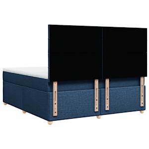 Box spring postel s matrací modrá 180x200 cm textil - obrázek 8