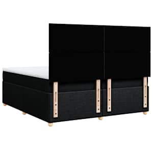 Box spring postel s matrací černá 200x200 cm textil - obrázek 8