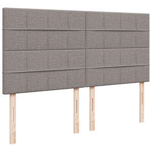 Box spring postel s matrací taupe 200x200 cm textil - obrázek 9