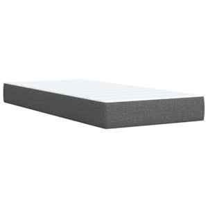 Box spring postel s matrací tmavě šedá 80 x 200 cm textil - obrázek 11