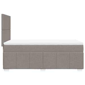 Box spring postel s matrací taupe 80x200 cm textil - obrázek 7