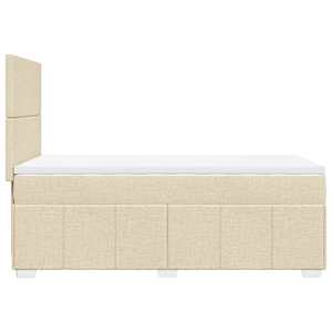 Box spring postel s matrací krémová 80 x 200 cm textil - obrázek 7