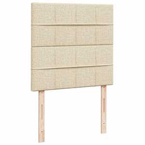Box spring postel s matrací krémová 80 x 200 cm textil - obrázek 9