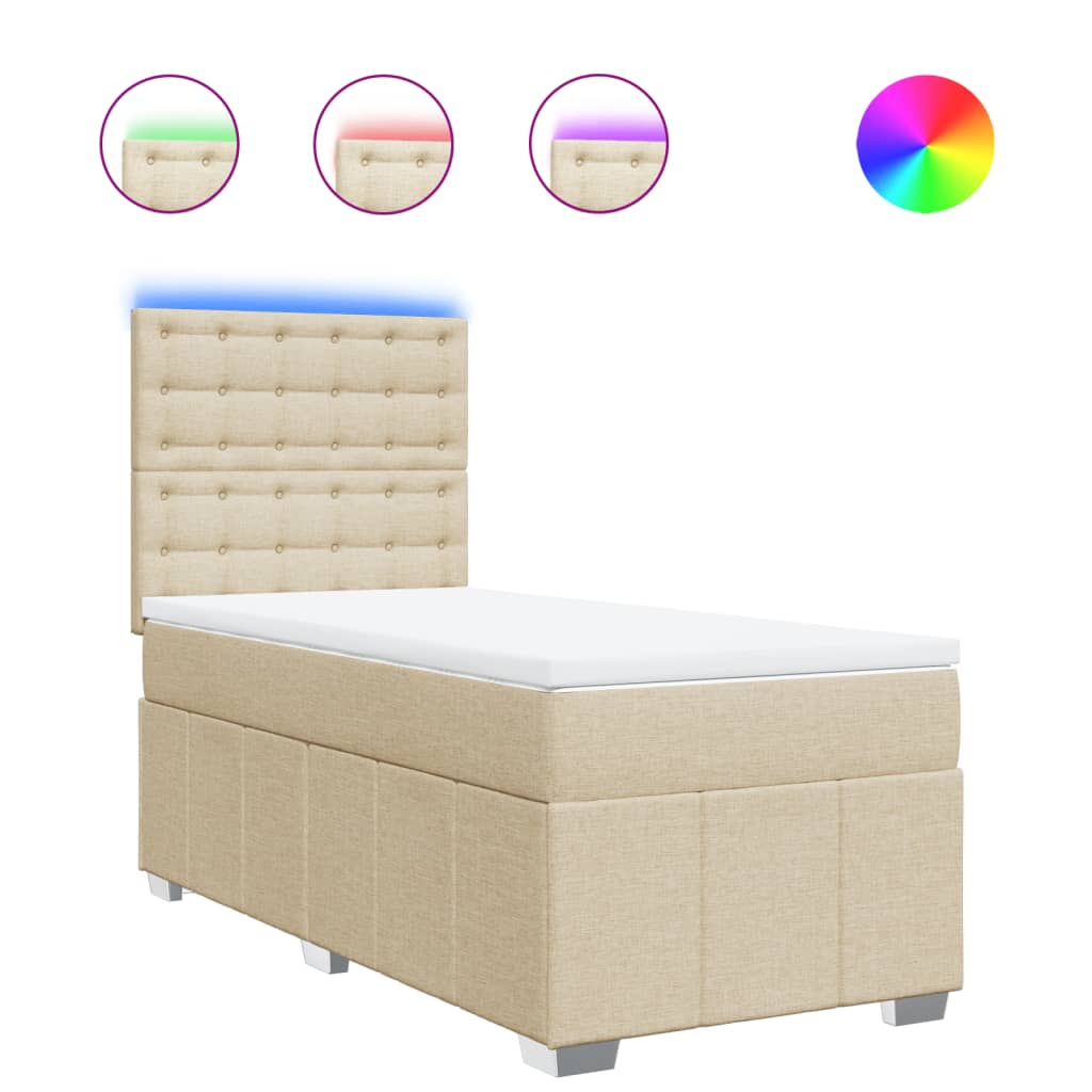 Box Spring Bed, Box offres Spring Beds,sommier À Lattes De Lit vidaXL