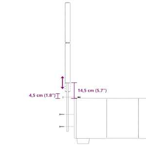 Box spring postel s matrací modrá 90x190 cm textil - obrázek 19