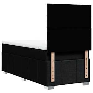 Box spring postel s matrací černá 90x190 cm textil - obrázek 8
