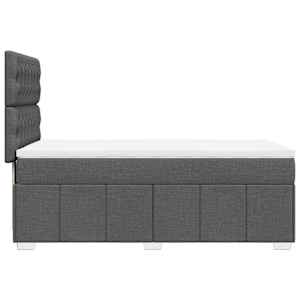 Box spring postel s matrací tmavě šedá 90x190 cm textil - obrázek 7