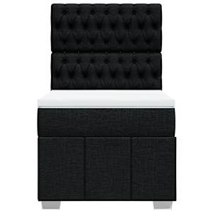 Box spring postel s matrací černá 90x190 cm textil - obrázek 6