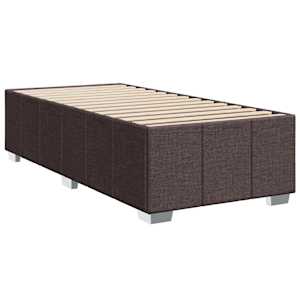 Box spring postel s matrací tmavě hnědá 90x200 cm textil - obrázek 10