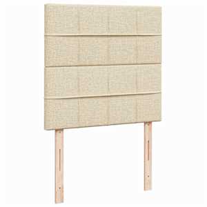 Box spring postel s matrací krémová 90x200 cm textil - obrázek 9