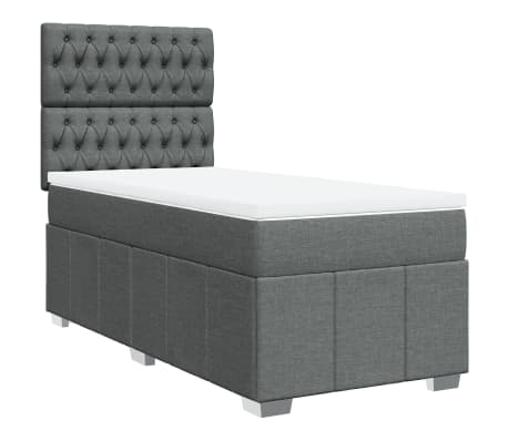 vidaXL &Kappa;&rho;&epsilon;&beta;ά&tau;&iota; Boxspring &mu;&epsilon; &Sigma;&tau;&rho;ώ&mu;&alpha; &Sigma;&kappa;&omicron;ύ&rho;&omicron; &Gamma;&kappa;&rho;&iota; 90x200 &epsilon;&kappa;. &Upsilon;&phi;&alpha;&sigma;&mu;ά&tau;&iota;&nu;&omicron;