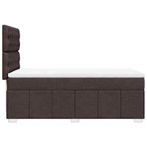 Box spring postel s matrací tmavě hnědá 90x200 cm textil - obrázek 7