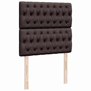 Box spring postel s matrací tmavě hnědá 90x200 cm textil - obrázek 9