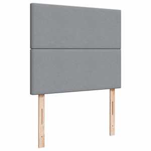 Box spring postel s matrací světle šedá 120x190 cm textil - obrázek 9