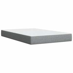 Box spring postel s matrací světle šedá 120x190 cm textil - obrázek 11