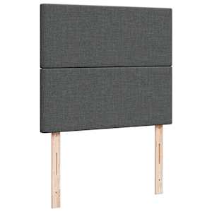 Box spring postel s matrací tmavě šedá 120x190 cm textil - obrázek 9
