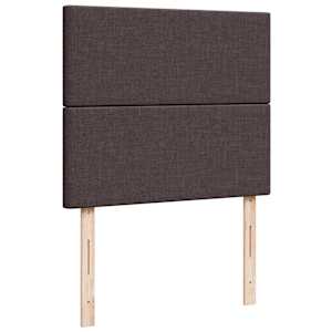 Box spring postel s matrací tmavě hnědá 120x190 cm textil - obrázek 9