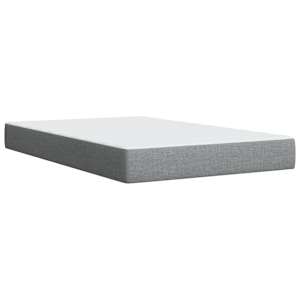 Box spring postel s matrací světle šedá 120x190 cm textil - obrázek 11