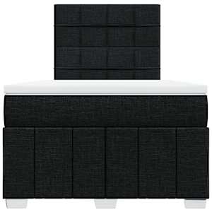Box spring postel s matrací černá 120x190 cm textil - obrázek 6