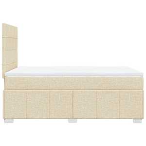 Box spring postel s matrací krémová 120x190 cm textil - obrázek 7