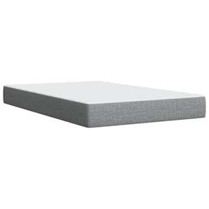 Box spring postel s matrací světle šedá 120x190 cm textil - obrázek 11