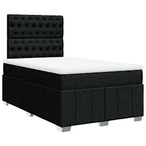 Box spring postel s matrací černá 120x190 cm textil - obrázek 3