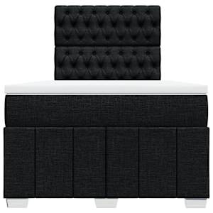 Box spring postel s matrací černá 120x190 cm textil - obrázek 6