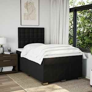 Box spring postel s matrací černá 120x190 cm textil - obrázek 5