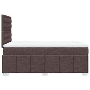 Box spring postel s matrací tmavě hnědá 120x190 cm textil - obrázek 7