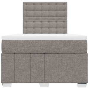 Box spring postel s matrací taupe 120x190 cm textil - obrázek 6