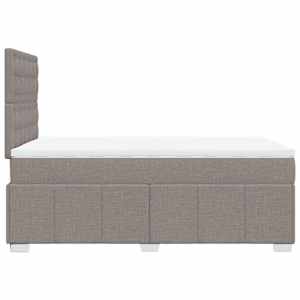 Box spring postel s matrací taupe 120x190 cm textil - obrázek 7