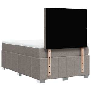 Box spring postel s matrací taupe 120x190 cm textil - obrázek 8