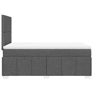 Box spring postel s matrací tmavě šedá 120x200 cm textil - obrázek 7
