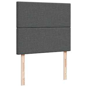 Box spring postel s matrací tmavě šedá 120x200 cm textil - obrázek 9