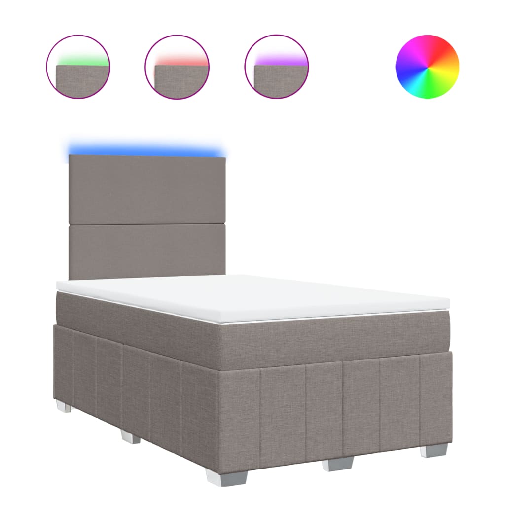 vidaXL  Boxspring   Taupe 120x200 . 