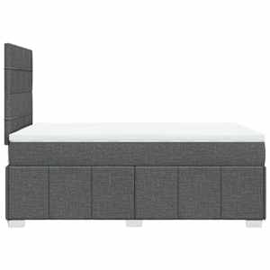 Box spring postel s matrací tmavě šedá 120x200 cm textil - obrázek 7