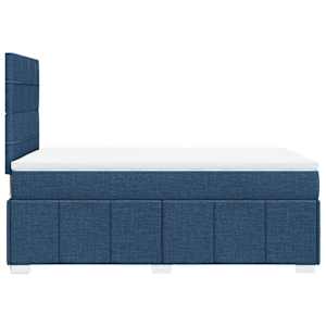 Box spring postel s matrací modrá 120x200 cm textil - obrázek 7