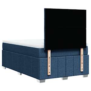 Box spring postel s matrací modrá 120x200 cm textil - obrázek 8