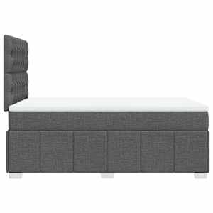 Box spring postel s matrací tmavě šedá 120x200 cm textil - obrázek 7