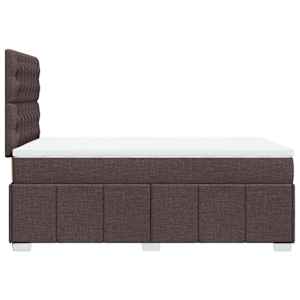 Box spring postel s matrací tmavě hnědá 120x200 cm textil - obrázek 7