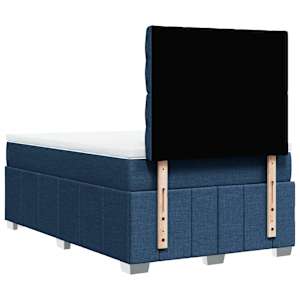 Box spring postel s matrací modrá 120x200 cm textil - obrázek 8