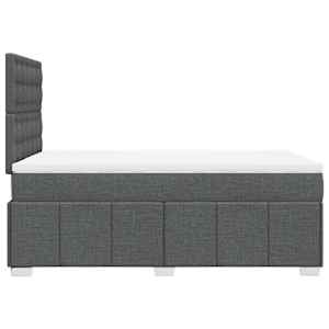 Box spring postel s matrací tmavě šedá 120x200 cm textil - obrázek 7