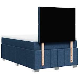 Box spring postel s matrací modrá 120x200 cm textil - obrázek 8