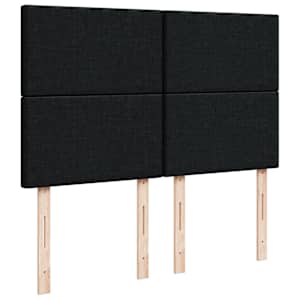 Box spring postel s matrací černá 140 x 190 cm textil - obrázek 9