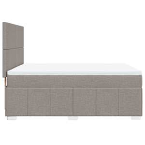 Box spring postel s matrací taupe 140x190 cm textil - obrázek 7