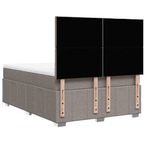 Box spring postel s matrací taupe 140x190 cm textil - obrázek 8