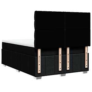 Box spring postel s matrací černá 140 x 190 cm textil - obrázek 8